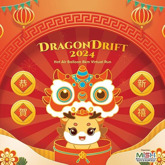 Dragon Drift 2024 : Hot Air Balloon 8km Virtual Run