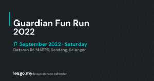 Guardian Fun Run 2022 - lesgo.my event card (no organiser poster available)