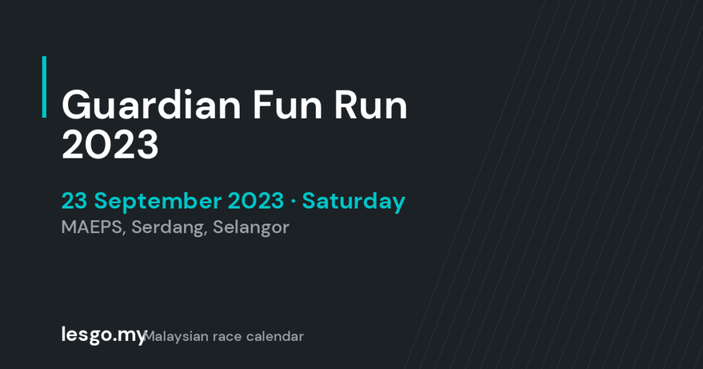 Guardian Fun Run 2023 - lesgo.my event card (no organiser poster available)