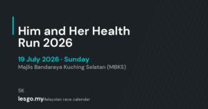 Him and Her Health Run 2026 - lesgo.my event card (no organiser poster available)