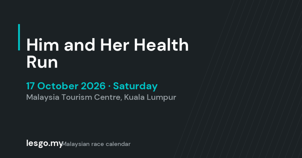 Him and Her Health Run - lesgo.my event card (no organiser poster available)