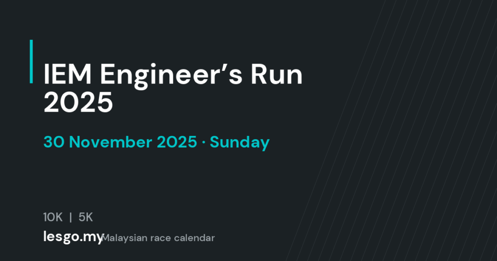 IEM Engineer’s Run 2025 - lesgo.my event card (no organiser poster available)