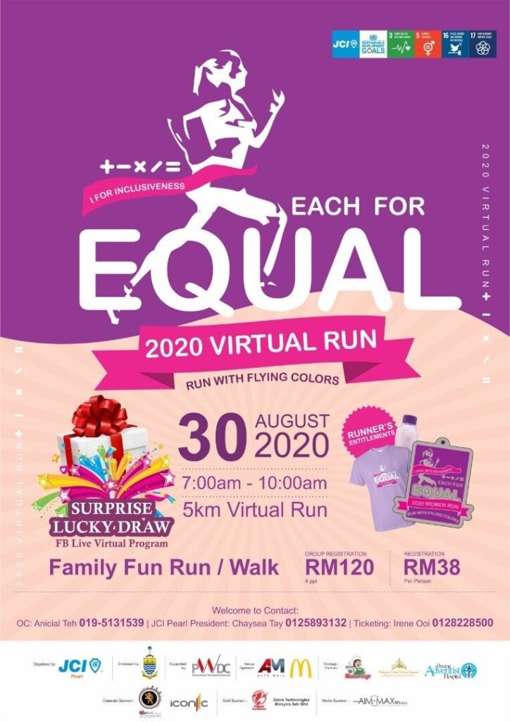 JCI Pearl 2020 Women Run~ Run With Flying Colors