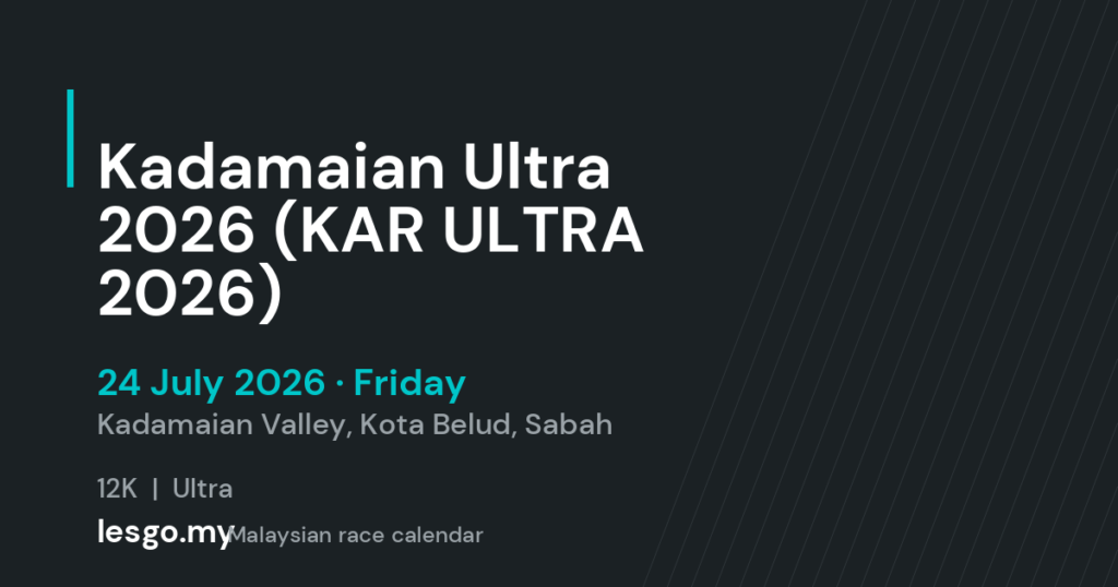 Kadamaian Ultra 2026 (KAR ULTRA 2026) - lesgo.my event card (no organiser poster available)