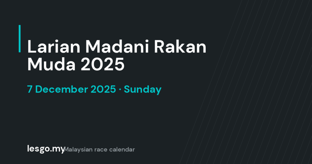 Larian Madani Rakan Muda 2025 - lesgo.my event card (no organiser poster available)