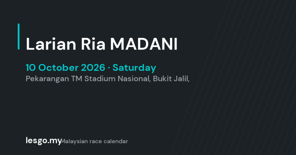 Larian Ria MADANI - lesgo.my event card (no organiser poster available)