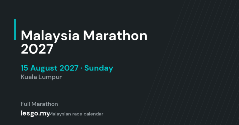 Malaysia Marathon 2027 - lesgo.my event card (no organiser poster available)