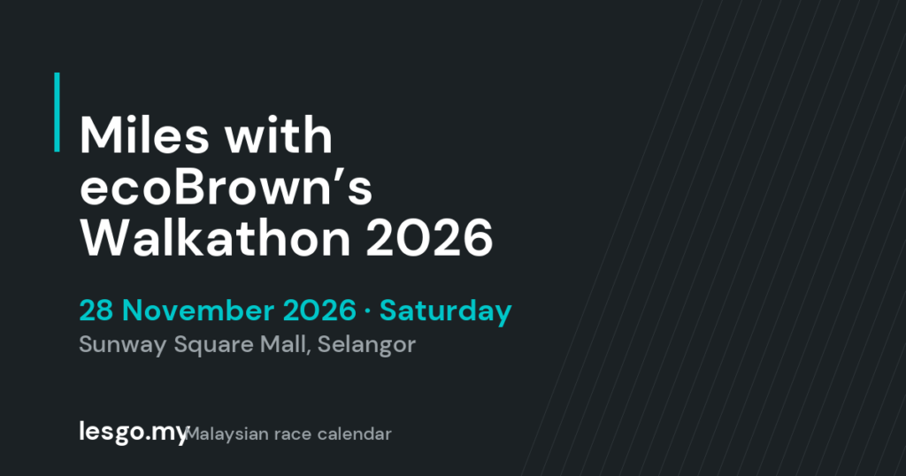 Miles with ecoBrown’s Walkathon 2026 - lesgo.my event card (no organiser poster available)
