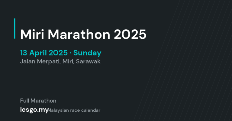 Miri Marathon 2025 - lesgo.my event card (no organiser poster available)