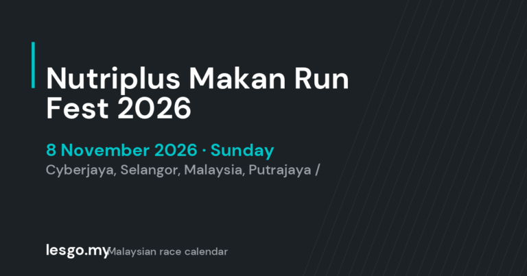Nutriplus Makan Run Fest 2026 - lesgo.my event card (no organiser poster available)