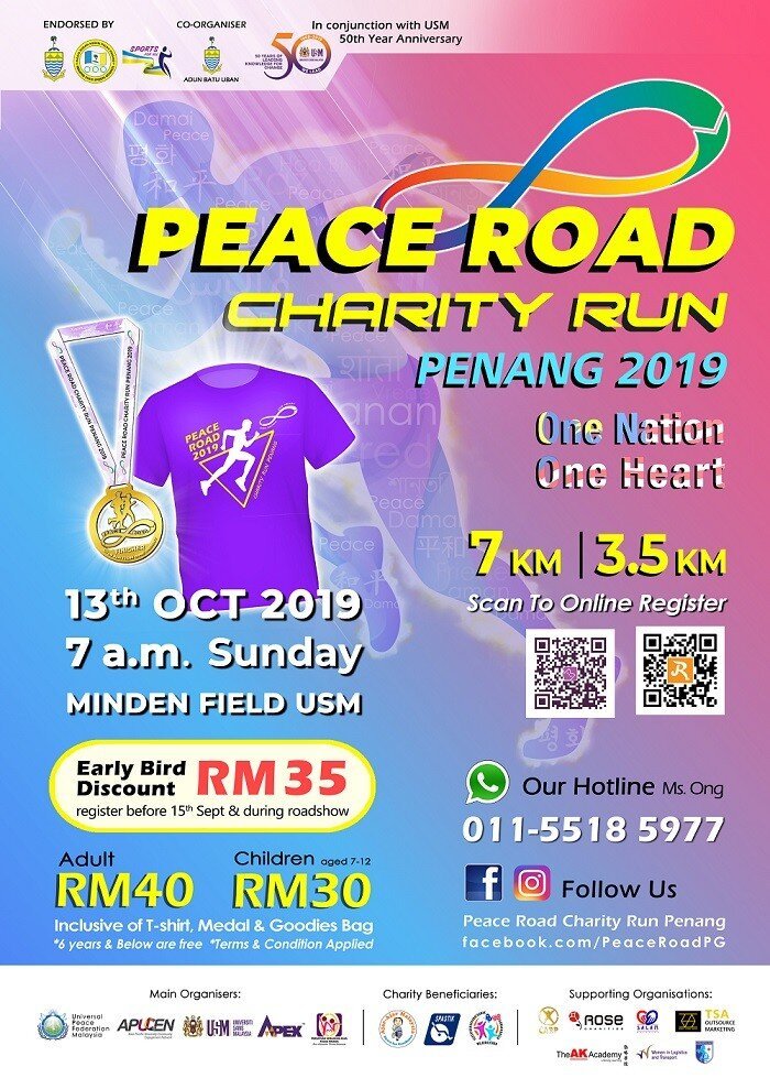 Peace Road Charity Run Penang 2019