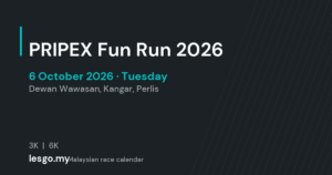 PRIPEX Fun Run 2026 - lesgo.my event card (no organiser poster available)