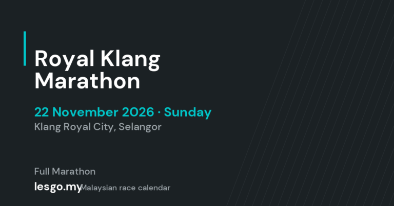 Royal Klang Marathon - lesgo.my event card (no organiser poster available)