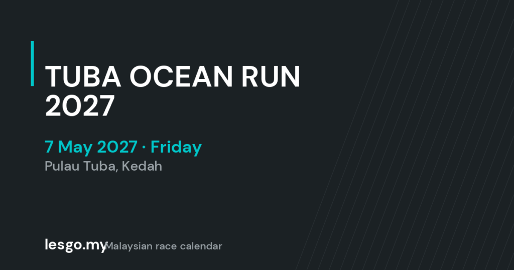 TUBA OCEAN RUN 2027 - lesgo.my event card (no organiser poster available)