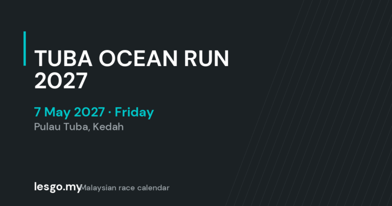 TUBA OCEAN RUN 2027 - lesgo.my event card (no organiser poster available)