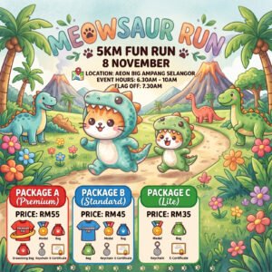 Meowsaur Run 5km Fun Run - Selangor